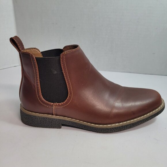 Deer Stags Other - DEER STAGS Men's/ Kids Brown Zane Round Toe Slip On Chelsea 5M